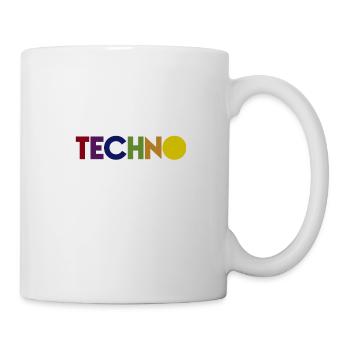 Techno - Tasse - Weiß - Rechts