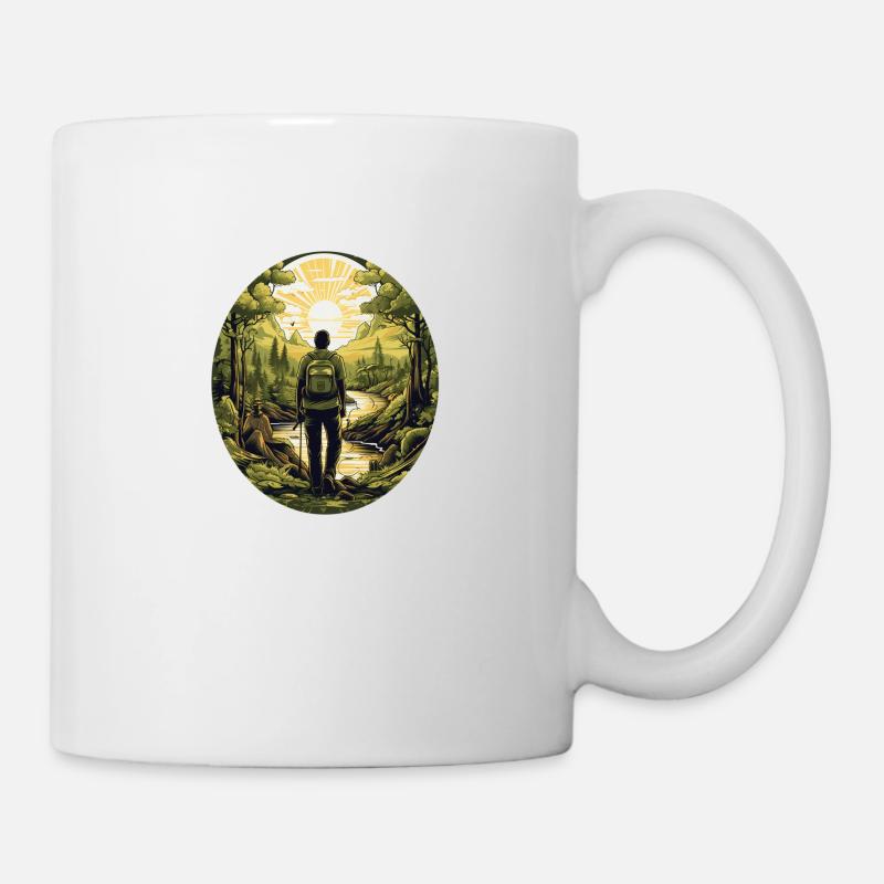 "Rooted in Nature: Sustainable Adventure - Mug - white