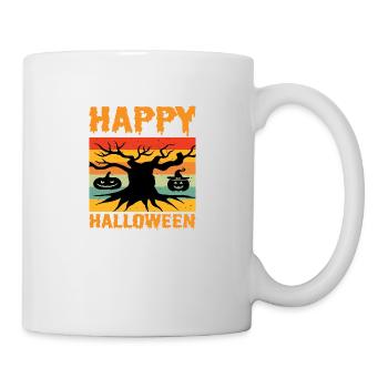 Happy Halloween - Tasse - Weiß - Rechts