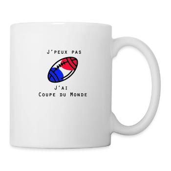 J'peux pas, J'ai coupe du monde - Mug blanc - blanc - Droite