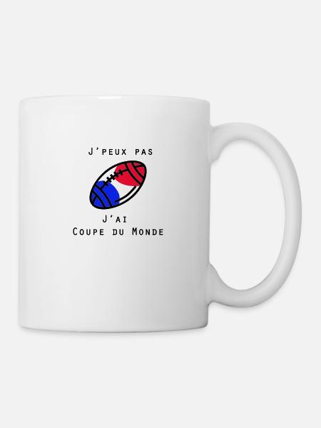J'peux pas, J'ai coupe du monde - Mug blanc - blanc
