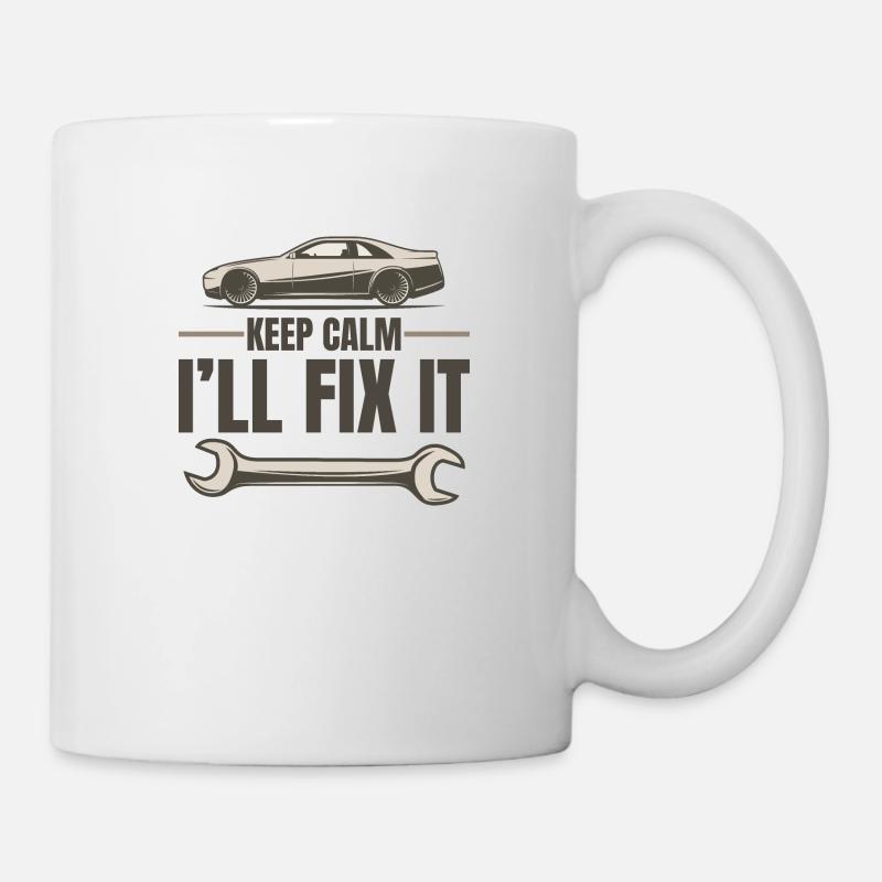 KEEP CALM I`LL FIX IT - Tasse - Weiß