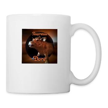 Taureau doré - Mug blanc - blanc - Droite