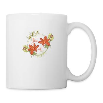 Lily flowers - Mug - white - Right