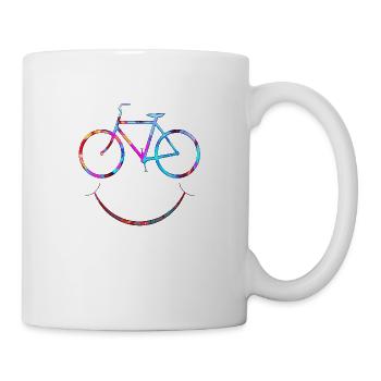 cyclist cycling bmx bike sport mountain biking hobby - Mug - white - Right