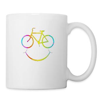 cyclist cycling bmx bike sport mountain biking hobby - Mug - white - Right