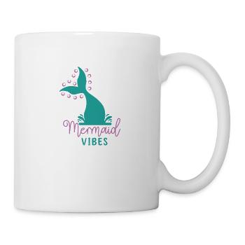 Ambiance de sirène, fête d’été sur la plage des sirènes - Mug blanc - blanc - Droite