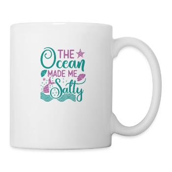 L’océan m’a rendu salé, la fête des sirènes amusante - Mug blanc - blanc - Droite