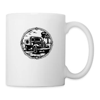 Truck Driver Truck Truck - Mug - white - Right