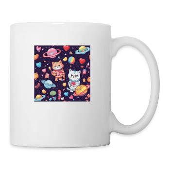 Katze Katze Katze - Tasse - Weiß - Rechts