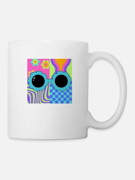 80s Flower Power - Mug - white