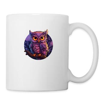 Eule mystisch - Tasse - Weiß - Rechts