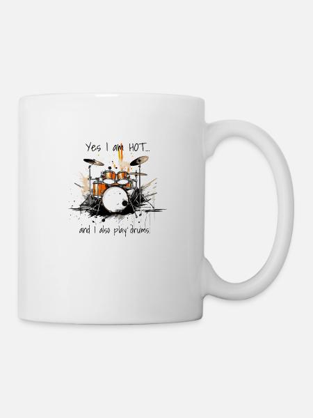 drums - Mug - white