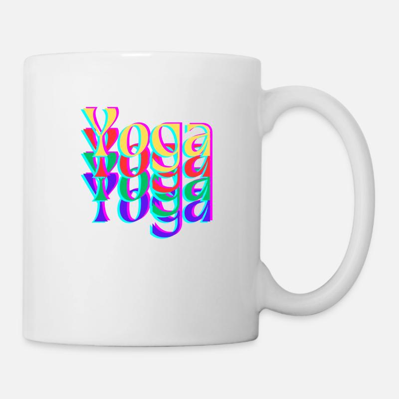 Yoga Spread - Tasse - Weiß
