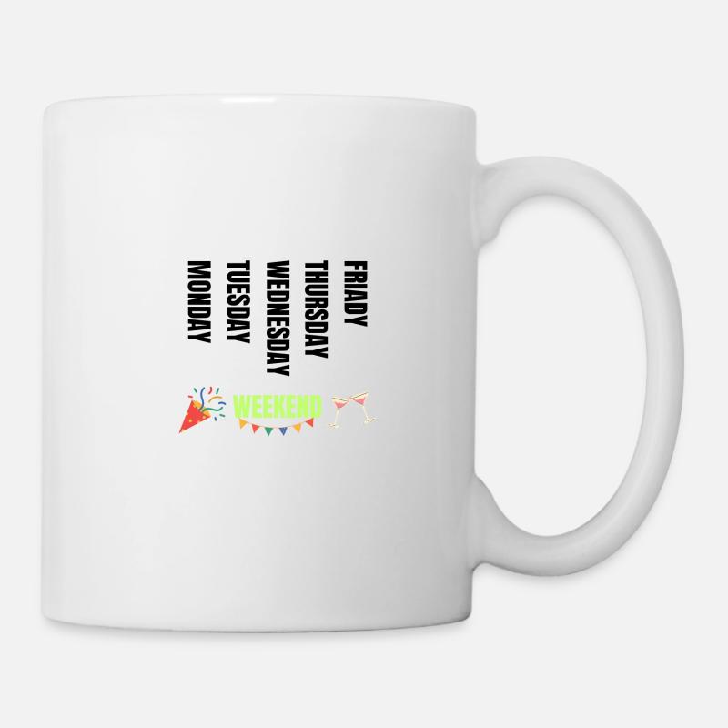 Semaine - Mug blanc - blanc