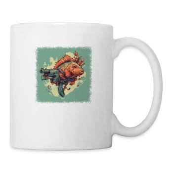 Cadeau Fun Poisson de mer Pêche Anniversaire Idée Cadeau - Mug blanc - blanc - Droite