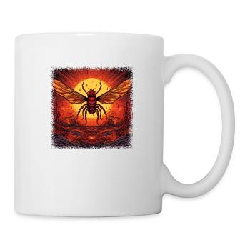 kindness funny bee keeper queen quote fun - Mug - white - Right