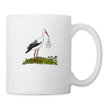 Storch - Tasse - Weiß - Rechts
