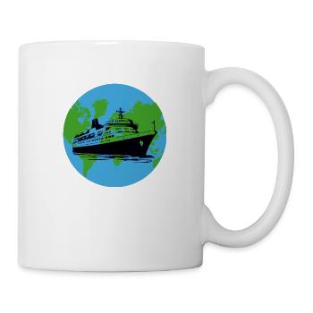Schiff Kreuzfahrtschiff - Tasse - Weiß - Rechts