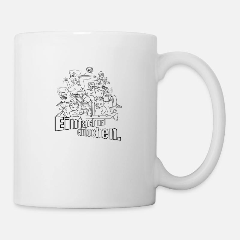Murmelgolf - Einfach mal einlochen - Tasse - Weiß