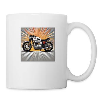 Sunburst Classic Motorcycle - Mug - white - Right