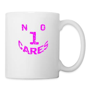 No 1 cares - Tasse - Weiß - Rechts
