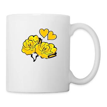 roses - Tasse - Weiß - Rechts