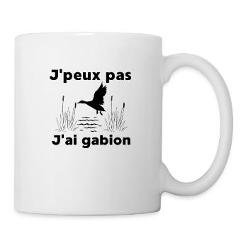 J'peux pas j'ai gabion - Mug blanc - blanc - Droite