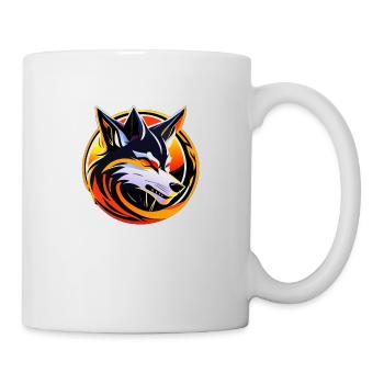 Wolf - Tasse - Weiß - Rechts