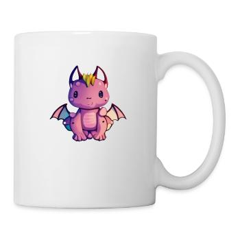 Mignon Bébé Dragon - Mug blanc - blanc - Droite