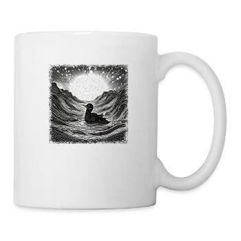 america aves best friend bow hunting 4x4 - Tasse - Weiß - Rechts