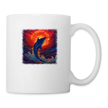 happy aquatic environment animal protection water - Mug - white - Right