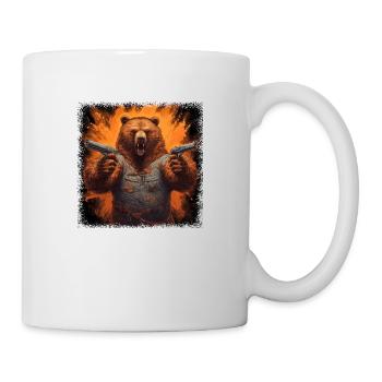 joke geek birthday present quote bear fun humor - Tasse - Weiß - Rechts