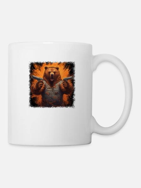 blague geek cadeau d’anniversaire citation ours humour amusant - Mug blanc - blanc