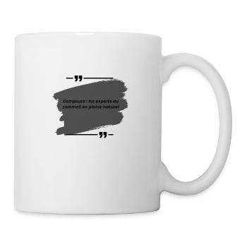 Camper: die Experten für den Schlaf in der Natur - Tasse - Weiß - Rechts