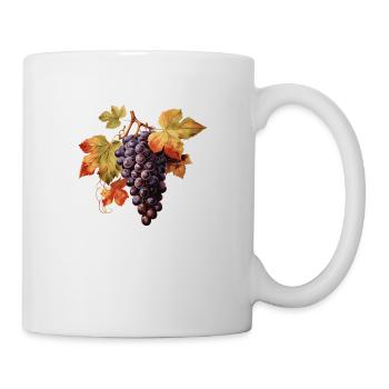 Weintrauben - Tasse - Weiß - Rechts