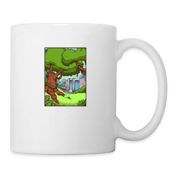 Contexte de la jungle - Mug blanc - blanc - Droite