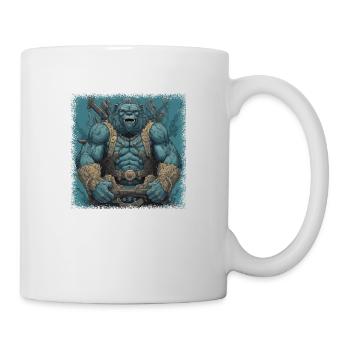 humor animal polar bear bear awesome sayings - Tasse - Weiß - Rechts