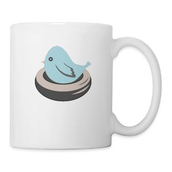 BLUE BIRD NESTING - Tasse - Weiß - Rechts