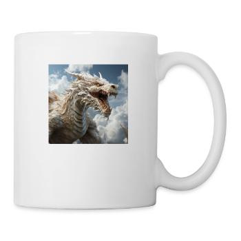 Weißer Drache - Tasse - Weiß - Rechts