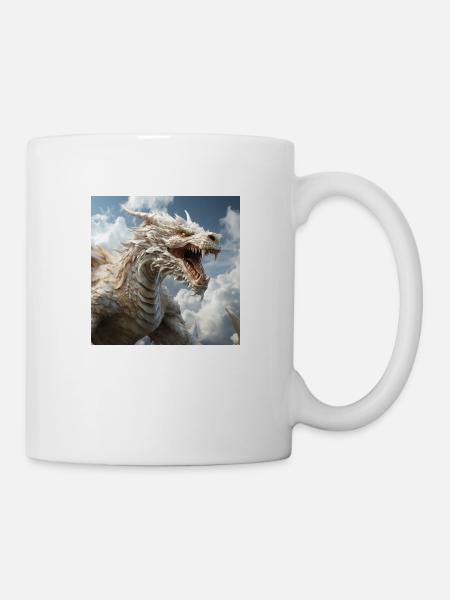 Weißer Drache - Tasse - Weiß