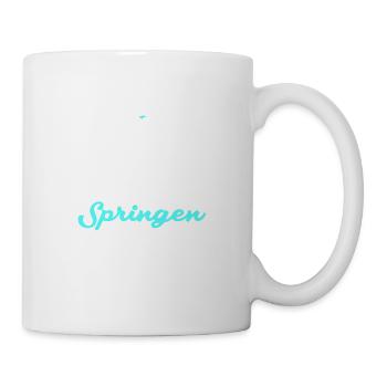Turmspringen Springer - Tasse - Weiß - Rechts