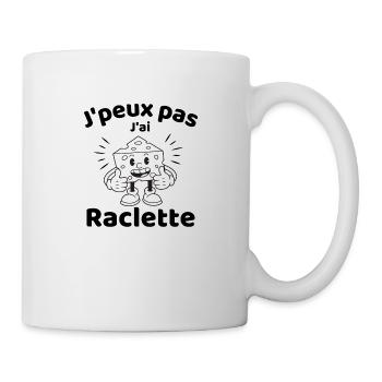 J'peux pas j'ai raclette - Mug blanc - blanc - Droite