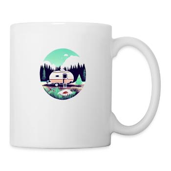 Camping Caravane Camp Tentes Cadeaux Camping-car - Mug blanc - blanc - Droite