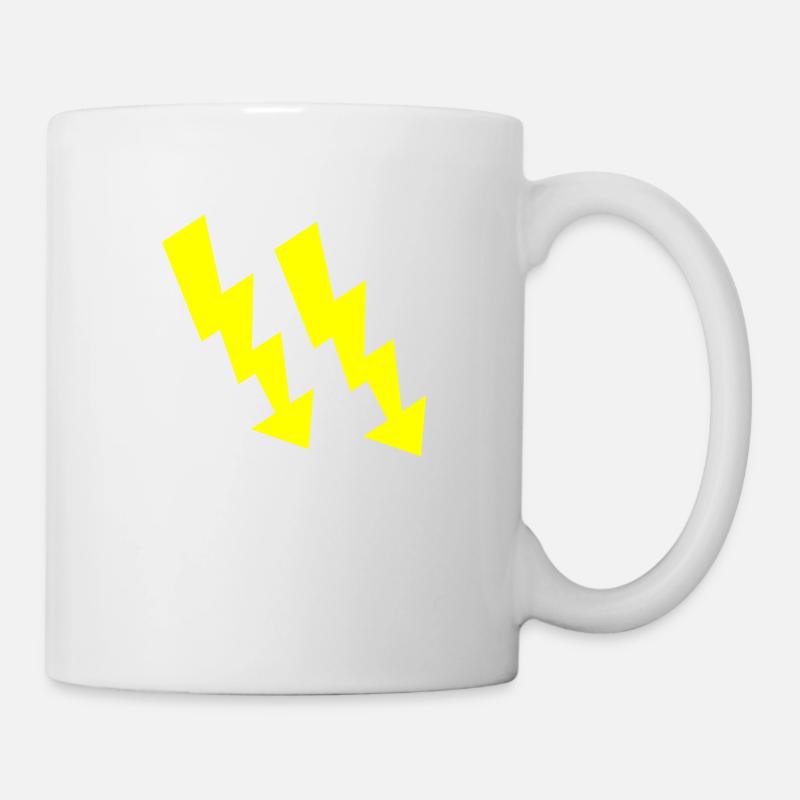 blitze - Tasse - Weiß
