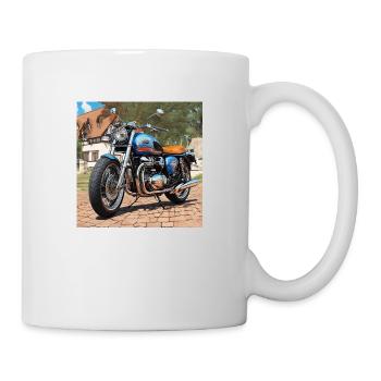 An English Gent - Classic British Motorcycle - Mug - white - Right