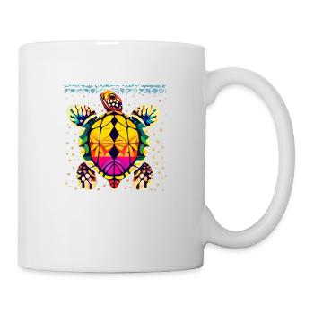Schildkröte - Tasse - Weiß - Rechts