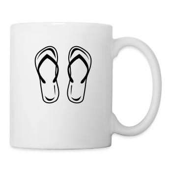 flip flops - Tasse - Weiß - Rechts