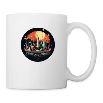 Stylish Space Age: Retro-Futurism - Mug - white - Right