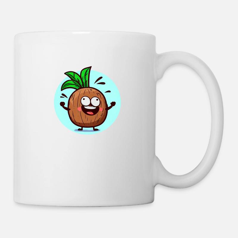 Fröhliche Ananas - Tasse - Weiß